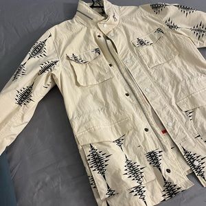 Scotch&Soda Rain/Snow/Ski Coat with native print, optional hood & wind flap